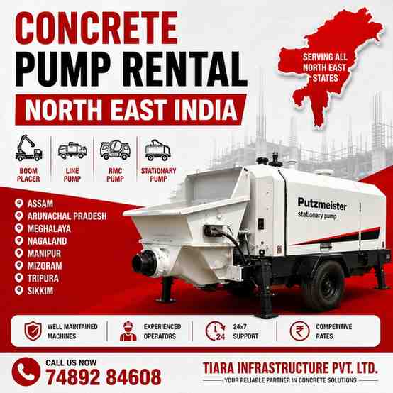 Concrete Pump Rental in North East India
